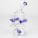 preemo - 8 inch Double Finger Hole Recycler [P086] Glass Bong preemo PURPLE