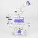 preemo - 8 inch Double Finger Hole Recycler [P086] Glass Bong preemo