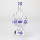 preemo - 8 inch Double Finger Hole Recycler [P086] Glass Bong preemo