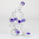 preemo - 8 inch Double Finger Hole Recycler [P086] Glass Bong preemo
