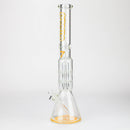 preemo - 19 inch Dome Over Double Disc Perc [P016] Glass Bong preemo Yellow