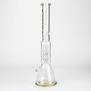 preemo - 19 inch Dome Over Double Disc Perc [P016] Glass Bong preemo Gold