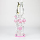 preemo - 16 inch Sprocket to Coil Bubbler [P087] Glass Bong preemo PINK