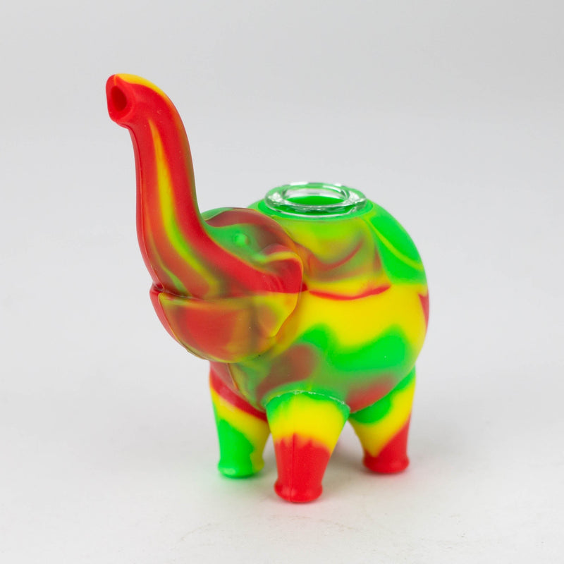 O Fortune | 4.5"Silicone Elephant hand pipe-Assorted