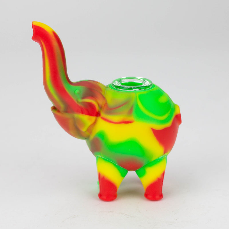 O Fortune | 4.5"Silicone Elephant hand pipe-Assorted