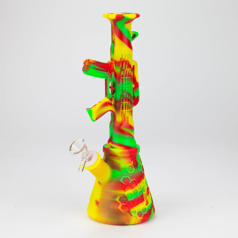 O Fortune | 11-½" Silicone AK-47 Bong-Assorted