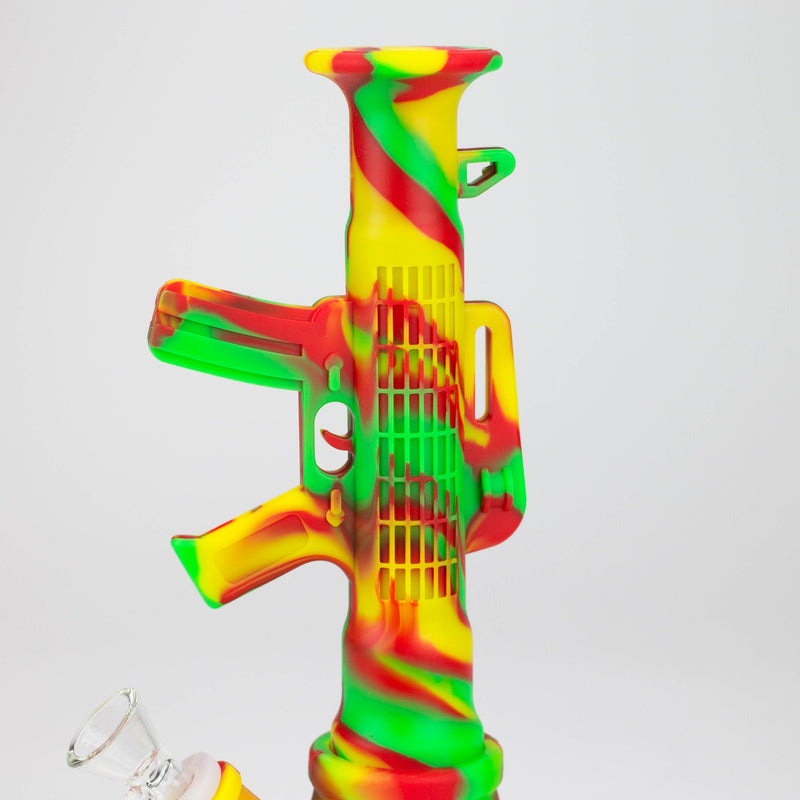 O Fortune | 11-½" Silicone AK-47 Bong-Assorted