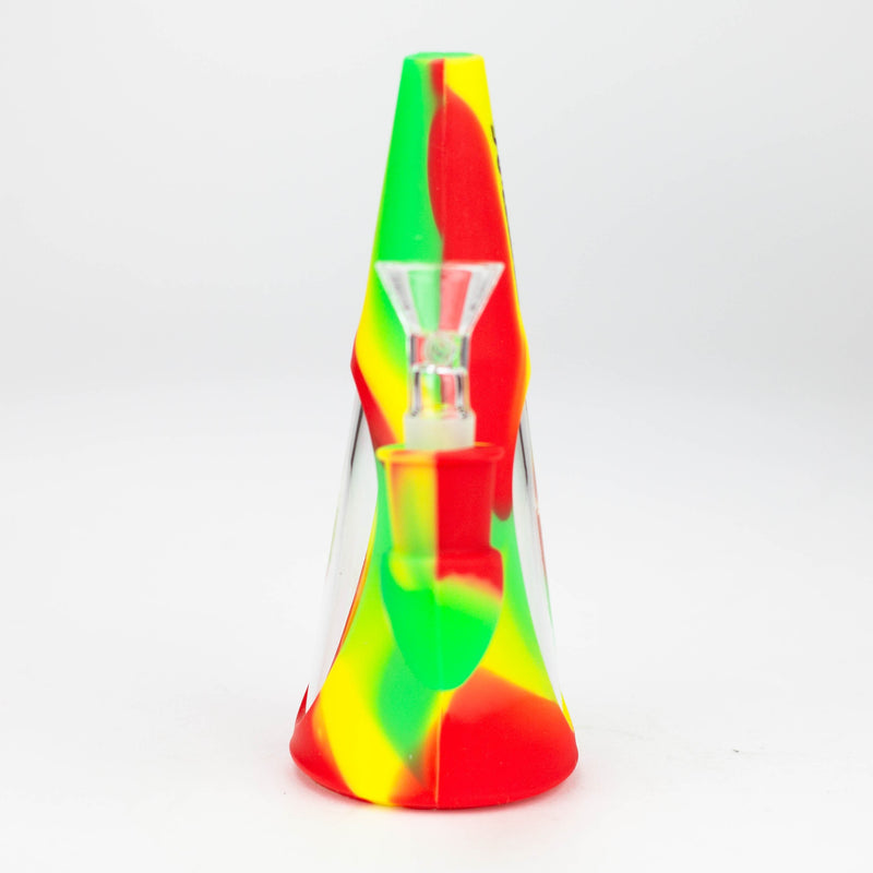 Fortune | 6.5" Multi-color Cone silicone water bong-Assorted [SP1049] Resin · Silicone · Plastic Bong Fortune
