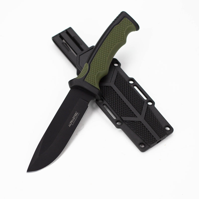 O ALPHASTEEL | Fixed Blade Knife with ABS Sheath [2868]