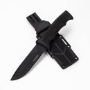 ALPHASTEEL | Fixed Blade Knife with ABS Sheath [2868] Fixed Blade Knife JJ Distribution Black (2868B)
