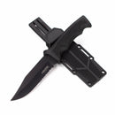 ALPHASTEEL | Fixed Blade Knife with ABS Sheath [2818] Fixed Blade Knife JJ Distribution Black (2818B)