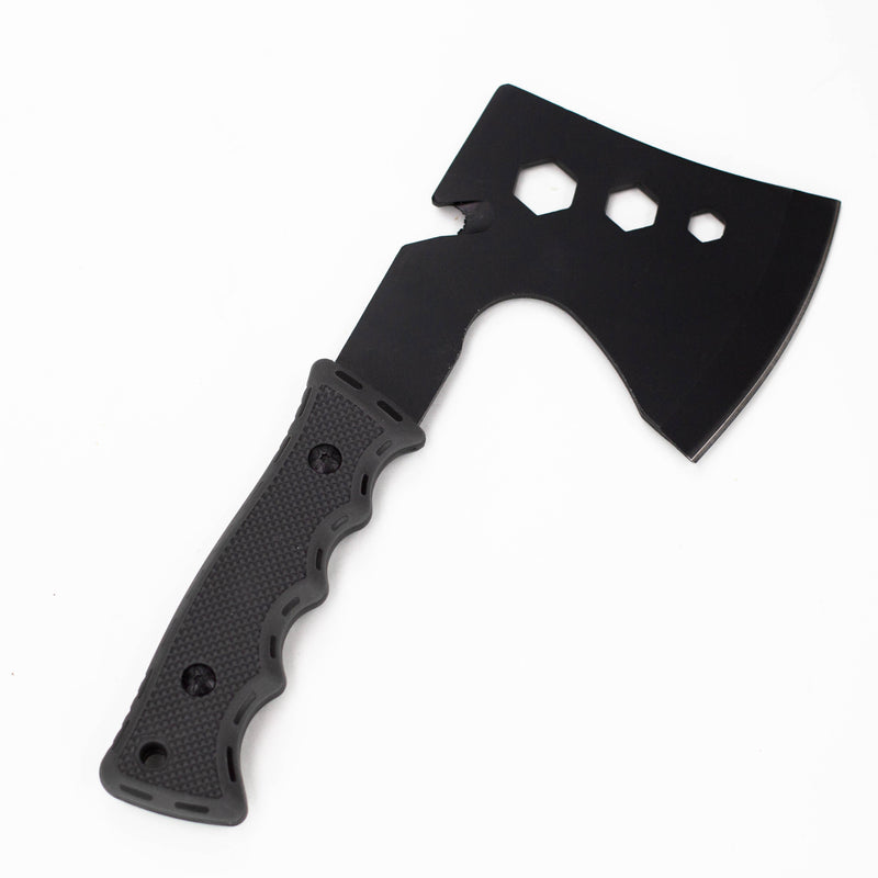 O ALPHASTEEL | Tactical Axe with Sheath Black Hatchet [F103A]