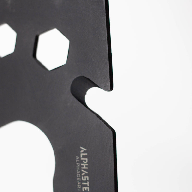 O ALPHASTEEL | Tactical Axe with Sheath Black Hatchet [F103A]