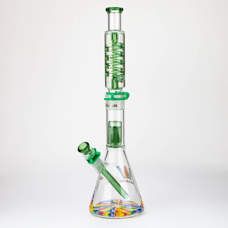 O WELLCANN | 18" Glycerine Detachable Glass Bong [560]