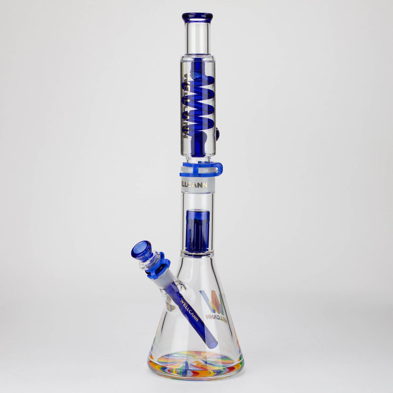 O WELLCANN | 18" Glycerine Detachable Glass Bong [560]