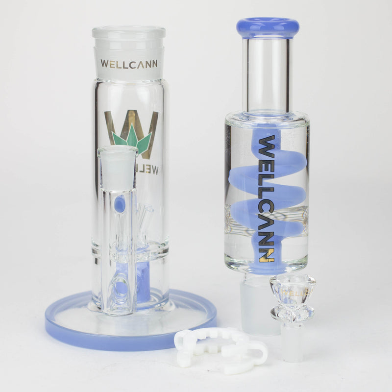 O WELLCANN | 14.5" Glycerine Detachable Glass Bong [606]