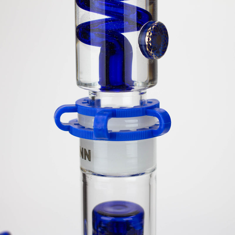 O WELLCANN | 18" Glycerine Detachable Glass Bong [560]