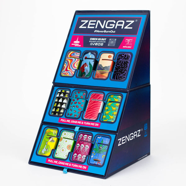 ZENGAZ®| Mega Jet flame Torch lighter Display of 48 [ZL-13] Torch ONE