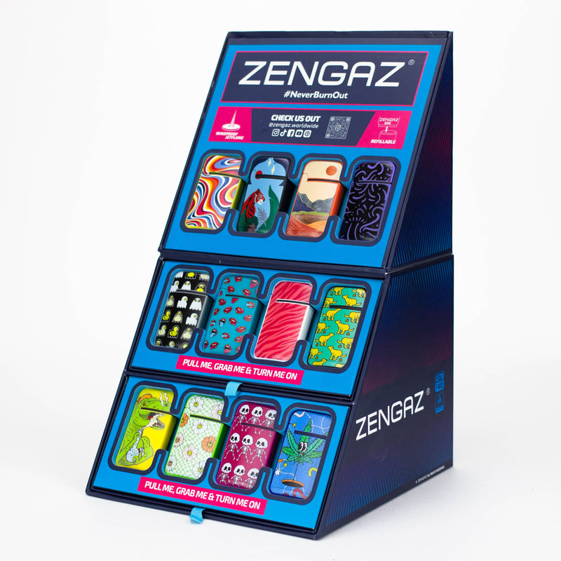 ZENGAZ®| Mega Jet flame Torch lighter Display of 48 [ZL-13] Torch ONE