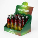 5" rasta mini glass water pipe display of 12 Glass Pipe JJ Distribution