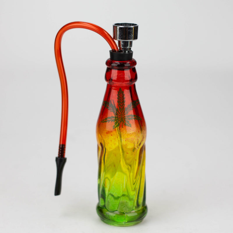 O 5" rasta mini glass water pipe display of 12