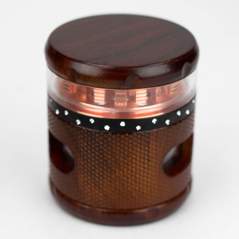 O 4 parts faux wood herb grinder Box of 6 [G728]