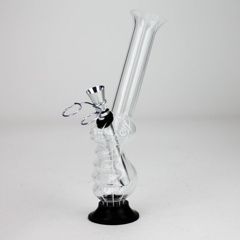 O 8" stripe acrylic water pipe [SV10]