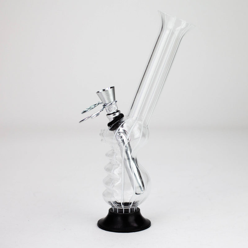 O 8" stripe acrylic water pipe [SV10]