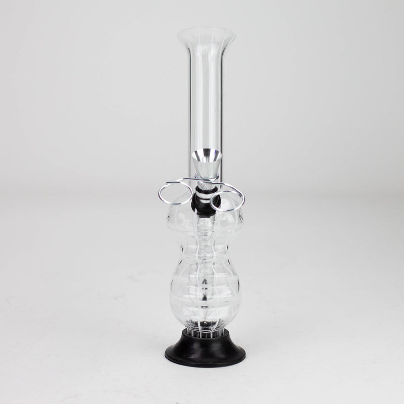 O 8" stripe acrylic water pipe [SV10]