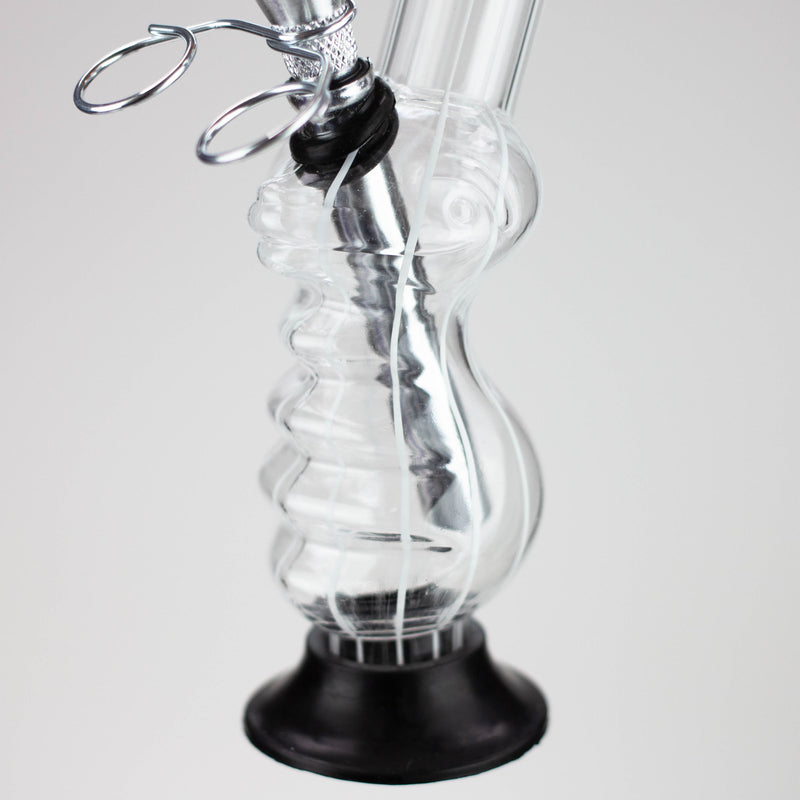 O 8" stripe acrylic water pipe [SV10]