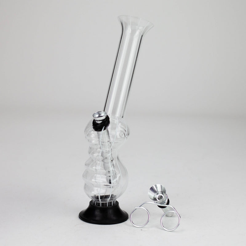 O 8" stripe acrylic water pipe [SV10]