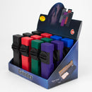 4.4" herb plastic grinder with paper holder Box of 12 [G402] Display Pack Canadian Distributor