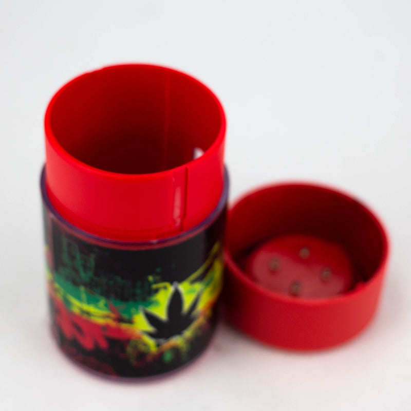 O LED Plastic Stash Jars with cartoon Designs Box of 6 [SL19]