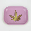 Small Metal Rolling Tray Tray Canadian Distributor Dry Leaf