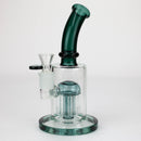 10" Glass Bubbler with 10arms perc [G18015] Glass Bong Purple Haze Smoke Inc Teal