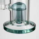 10" Glass Bubbler with 10arms perc [G18015] Glass Bong Purple Haze Smoke Inc