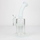 8.5" 8arms perc Glass Bubbler [G31012] Glass Bong Purple Haze Smoke Inc White