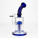 8.5" 8arms perc Glass Bubbler [G31012] Glass Bong Purple Haze Smoke Inc Blue