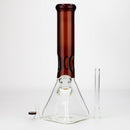 13" Pyramid Base Beaker [G11113] Glass Bong Purple Haze Smoke Inc
