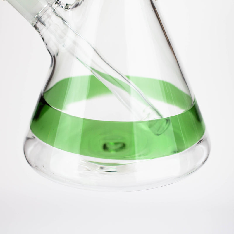 O 14" Single 8 arms perc, glass water bong [G01037]