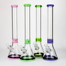 18" Classic 7 mm glass Beaker bong [G23172] Glass Bong Purple Haze Smoke Inc