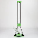 18" Classic 7 mm glass Beaker bong [G23172] Glass Bong Purple Haze Smoke Inc Milk Green