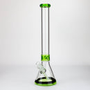 18" Classic 7 mm glass Beaker bong [G23172] Glass Bong Purple Haze Smoke Inc Neon Green