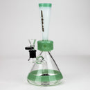 NG-10 inch Thin Waist Bubbler [S369] Glass Bong High-End Brands Glass MINT+WHITE