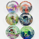 Durable Round glass ashtray Box of 6 Glass Ashtray Canadian Distributor RM Cartoon A