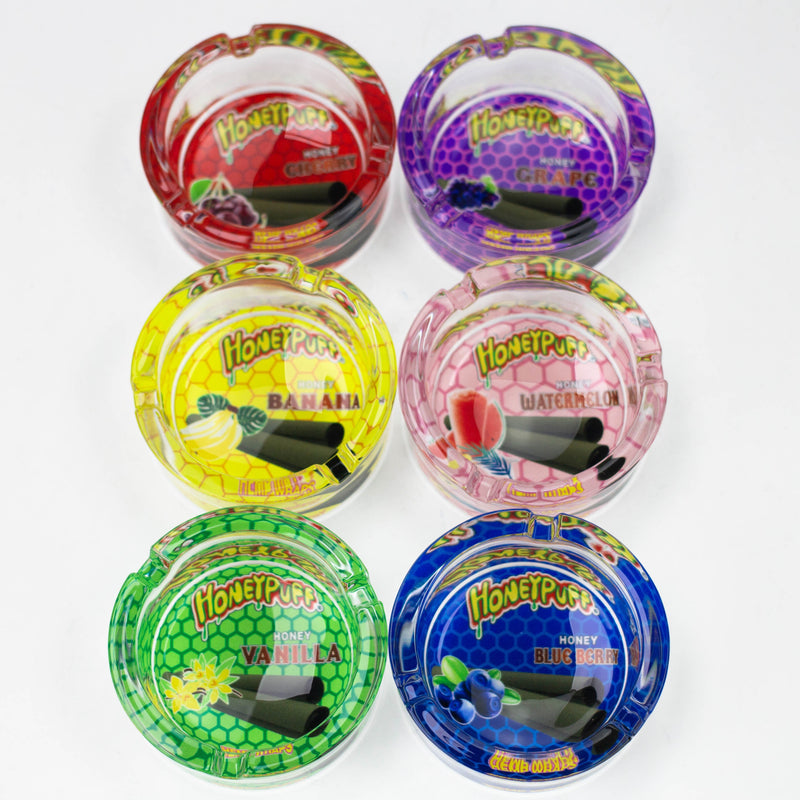 O Durable Round glass ashtray Box of 6