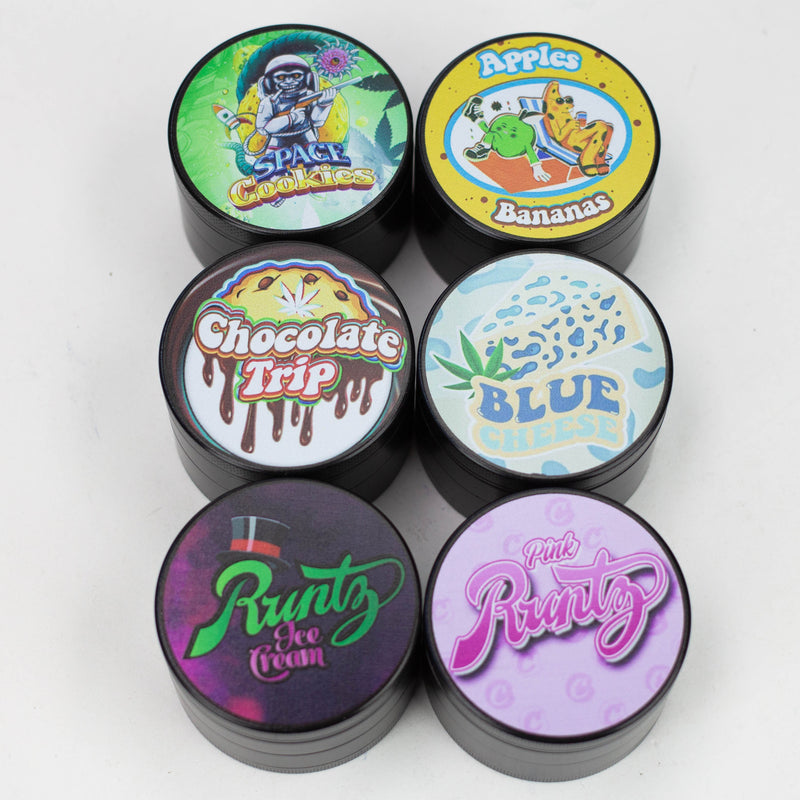 O 4 Parts Spice Herb Grinder Assorted Box of 6