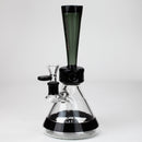 NG-10 inch Thin Waist Bubbler [S369] Glass Bong High-End Brands Glass BLACK+SMOKE