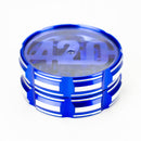4 Parts 420 Aluminum Grinder-Blue [CNC6404-420] Regular Grinder Canadian Distributor