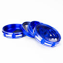4 Parts 420 Aluminum Grinder-Blue [CNC6404-420] Regular Grinder Canadian Distributor